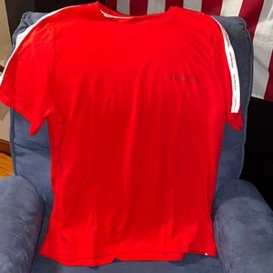 Red Calvin Klein Jeans t shirt
